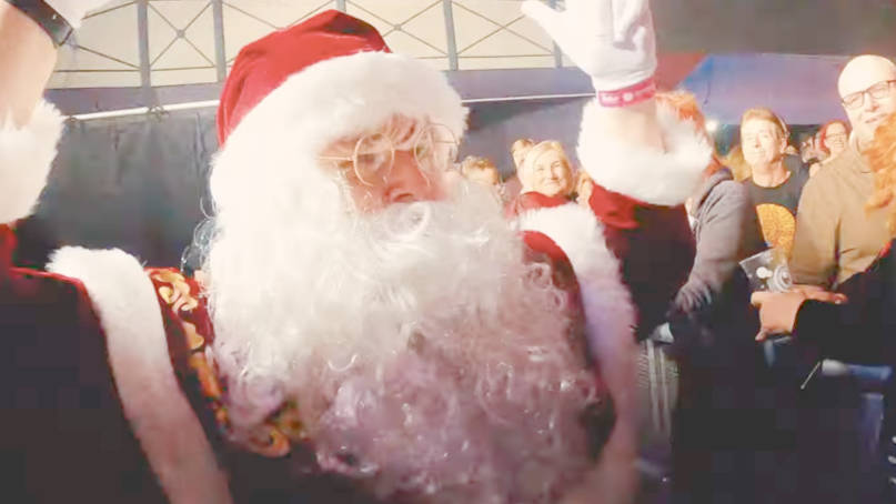 “Santa Claus Is Comin’ To Town” video still